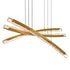 CWI Lighting Saber Integrated LED in Brass Chandelier Model: 1710P50-3-624