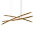 CWI Lighting Saber Integrated LED in Brass Chandelier Model: 1710P70-3-624