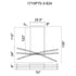 CWI Lighting Saber Integrated LED in Brass Chandelier Model: 1710P70-3-624