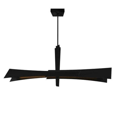 CWI Lighting Solar Powered Solara Integrated LED in Black Chandelier Model: 1717P50-101