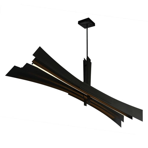 CWI Lighting Solar Powered Solara Integrated LED in Black Chandelier Model: 1717P72-101