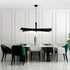 CWI Lighting Solar Powered Solara Integrated LED in Black Chandelier Model: 1717P72-101