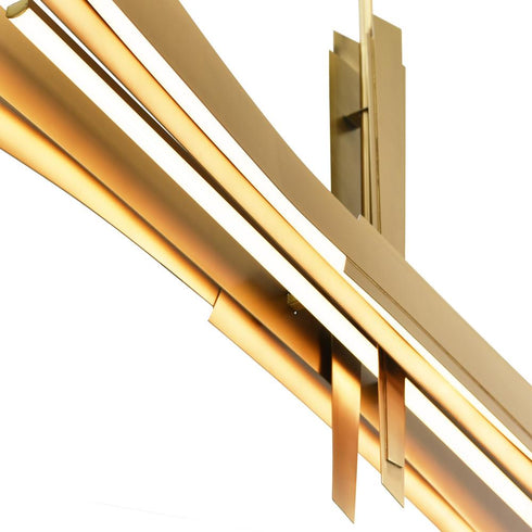 CWI Lighting Solar Powered Solara Integrated LED in Brass Chandelier Model: 1717P50-624