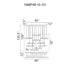 CWI Lighting Stagger Integrated LED Black Chandelier Model: 1588P48-10-101