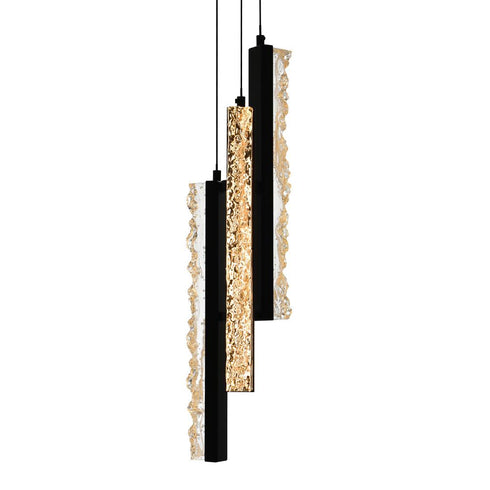 CWI Lighting Stagger Integrated LED Black Mini Pendant Model: 1588P6-3-101