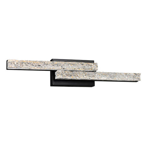 CWI Lighting Stagger Integrated LED Black Vanity Light Model: 1588W24-2-101