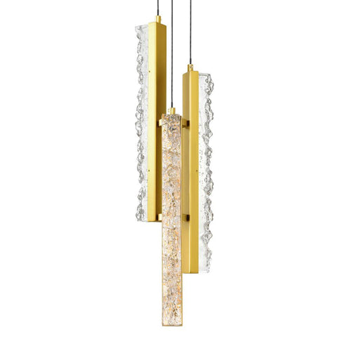 CWI Lighting Stagger Integrated LED Brass Mini Pendant Model: 1588P6-3-624