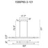 CWI Lighting Valira Integrated LED in Black Chandelier Model: 1586P60-3-101