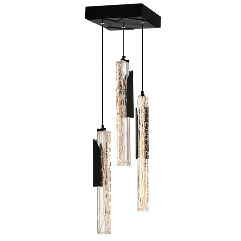 CWI Lighting Valira Integrated LED in Black Mini Pendant Model: 1586P8-3-101