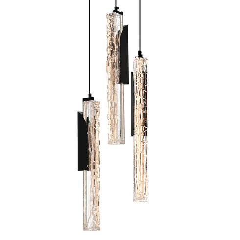 CWI Lighting Valira Integrated LED in Black Mini Pendant Model: 1586P8-3-101