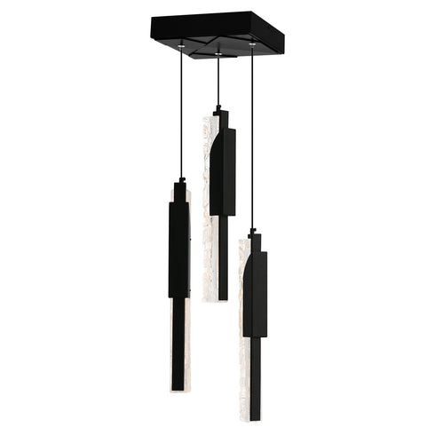 CWI Lighting Valira Integrated LED in Black Mini Pendant Model: 1586P8-3-101
