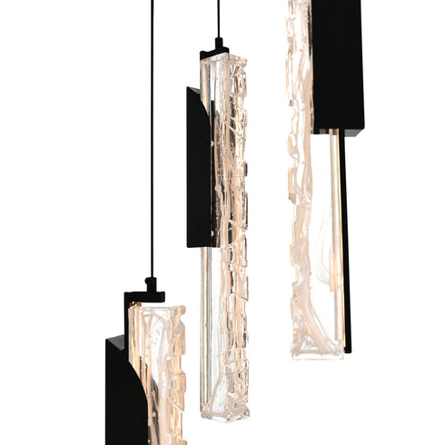 CWI Lighting Valira Integrated LED in Black Mini Pendant Model: 1586P8-3-101