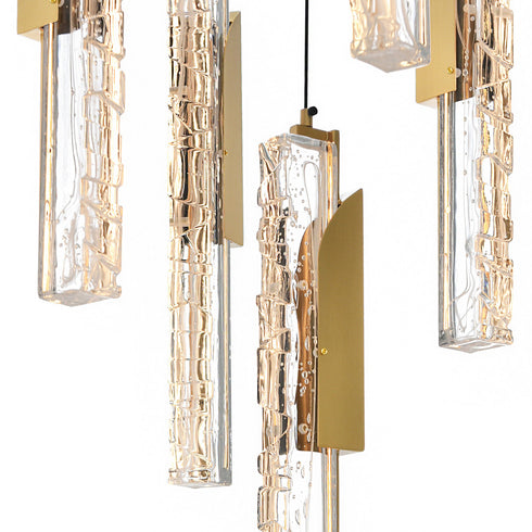 CWI Lighting Valira Integrated LED in Brass Mini Pendant Model: 1586P12-5-624