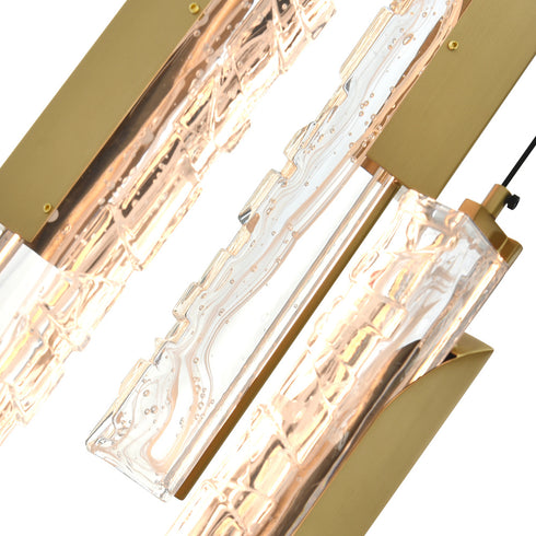 CWI Lighting Valira Integrated LED in Brass Mini Pendant Model: 1586P8-3-624