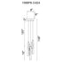 CWI Lighting Valira Integrated LED in Brass Mini Pendant Model: 1586P8-3-624