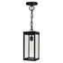 CWI Lighting Windsor 1 Light Black Outdoor Ceiling Light Model: 1695P7-1-101