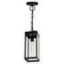 CWI Lighting Windsor 1 Light Black Outdoor Ceiling Light Model: 1695P7-1-101