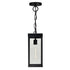 CWI Lighting Windsor 1 Light Black Outdoor Ceiling Light Model: 1695P7-1-101
