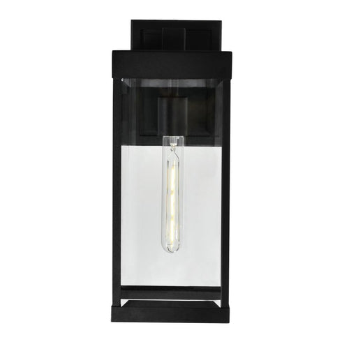 CWI Lighting Windsor 1 Light Black Outdoor Wall Light Model: 1695W6-1-101