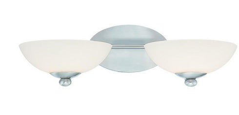 Dolan Designs Rainier 2 Light Bath in Satin Nickel Finish Model: 3902-09