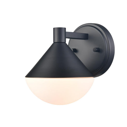 DVI Lighting 1 Light AGAWA OUTDOOR SCONCE in Black Finish Model: DVP36171BK-OP