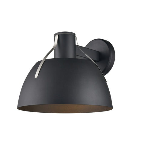 DVI Lighting 1 Light ALCENON OD WALL SCONCE in Black and Stainless Steel Finish Model: DVP39572BK+SS