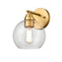 DVI Lighting 1 Light Andromeda Sconce in Brass Finish Model: DVP34701BR-CL