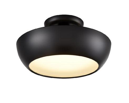 DVI Lighting 1 Light ANTARES CCT 12 Inch SEMI FLUSH in Brass Finish Model: DVP0611BR-VICE