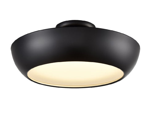 DVI Lighting 1 Light ANTARES CCT 16 Inch SEMI FLUSH in Brass Finish Model: DVP0612BR-VICE