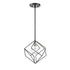 DVI Lighting 1 Light Ashoona Pendant in Buffed Nickel And Ebony Finish Model: DVP44921BN+EB