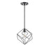 DVI Lighting 1 Light Ashoona Pendant in Buffed Nickel And Ebony Finish Model: DVP44921BN+EB