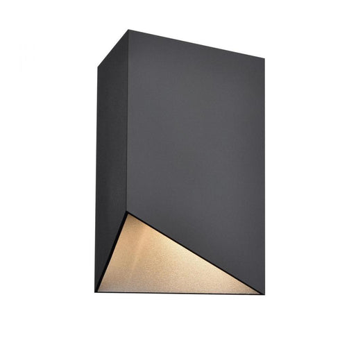 DVI Lighting 1 Light BRECON OD WALL SCONCE in Stainless Steel and Black Finish Model: DVP43080SS+BK