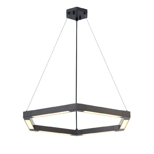 DVI Lighting 1 Light CALLISTO AC LED PENDANT in Ebony Finish Model: DVP47508EB