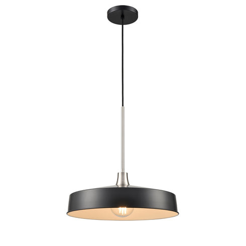 DVI Lighting 1 Light Daisy 16 Inch Pendant in Graphite And Brass Finish Model: DVP46420GR+BR