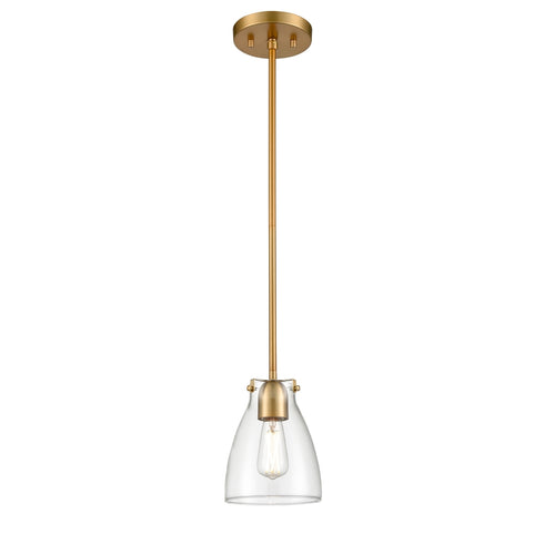 DVI Lighting 1 Light EMMA 1 Light MINI PENDANT in Brass Finish Model: DVP47021BR-CL