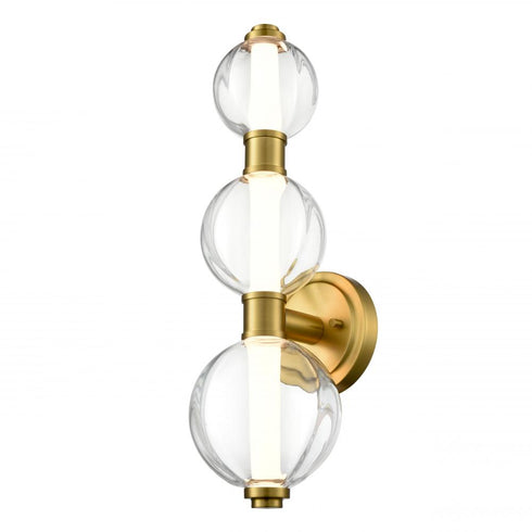 DVI Lighting 1 Light GLIMMER SCONCE BRASS With PUMPKIN GLASS Model: DVP34901BR-PUC
