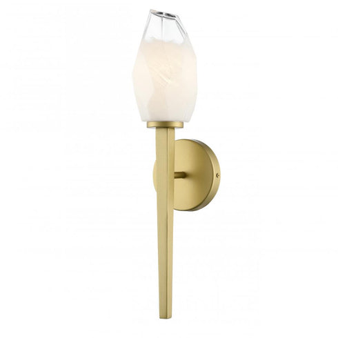 DVI Lighting 1 Light JAVELIN SCONCE in Gold Finish Model: DVP33299GLD-ICE