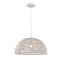 DVI Lighting 1 Light LAC DU BONNET 18 Inch PENDANT in Black and Black Yarn Finish Model: DVP44208BK-BY