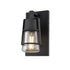 DVI Lighting 1 Light LAKE OF THE WOODS OD SCONCE in Black Finish Model: DVP44471BK-CL