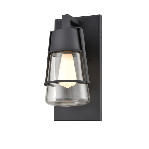 DVI Lighting 1 Light LAKE OF THE WOODS OD SCONCE in Black Finish Model: DVP44472BK-CL