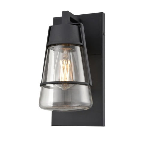 DVI Lighting 1 Light LAKE OF THE WOODS OD SCONCE in Black Finish Model: DVP44473BK-CL