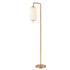 DVI Lighting 1 Light MOUNT PEARL FLOOR LAMP in Brass Finish Model: DVP40016BR-RIO