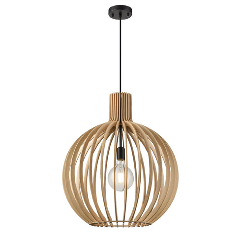 DVI Lighting 1 Light NAHANNI PARK Ø14 Inch PENDANT in Black Finish Model: DVP42621BK-NW