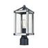 DVI Lighting 1 Light NIPIGON OD LAMP POST in Black Finish Model: DVP41277BK-CL