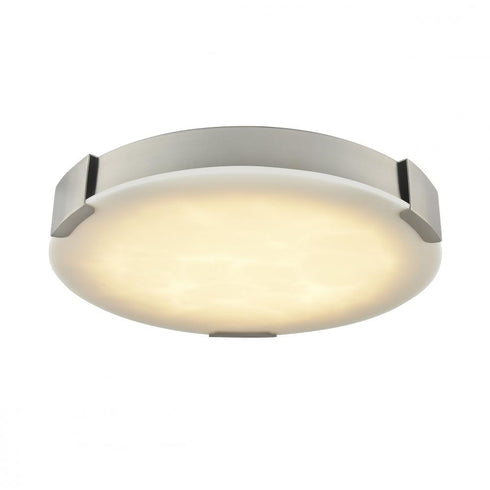 DVI Lighting 1 Light PETRA 14 Inch LED FLUSH MOUNT in Satin Nickel Finish Model: DVP42038SN-AFA