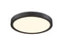 DVI Lighting 1 Light POLARIS 7 Inch LED FLUSHMOUNT in Matter Black Finish Model: DVP39718MB-3K