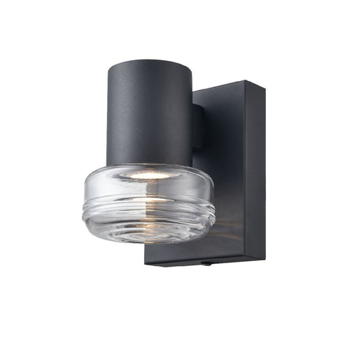 DVI Lighting 1 Light ROUGE VALLEY OD SMALL SCONCE in Black Finish Model: DVP47271BK-RPG
