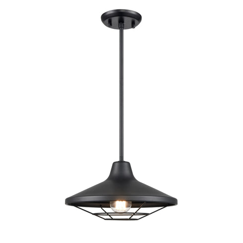 DVI Lighting 1 Light SOMERSET 12 Inch OD PENDANT in Black Finish Model: DVP45920BK