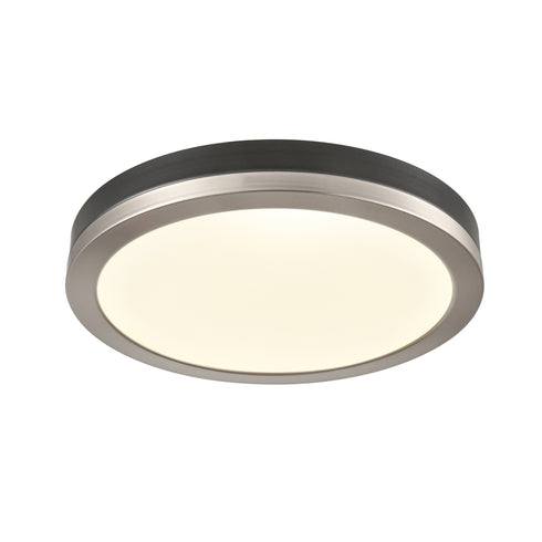DVI Lighting 1 Light TEMAGAMI 12 Inch LED FLUSHMOUNT in Brass and Graphite Finish Model: DVP39342BR+GR