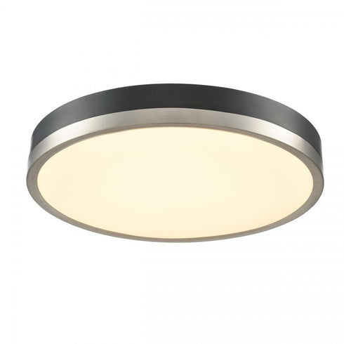 DVI Lighting 1 Light TEMAGAMI 20 Inch LED FLUSHMOUNT in Satin Nickel and Graphite Finish Model: DVP39362SN+GR